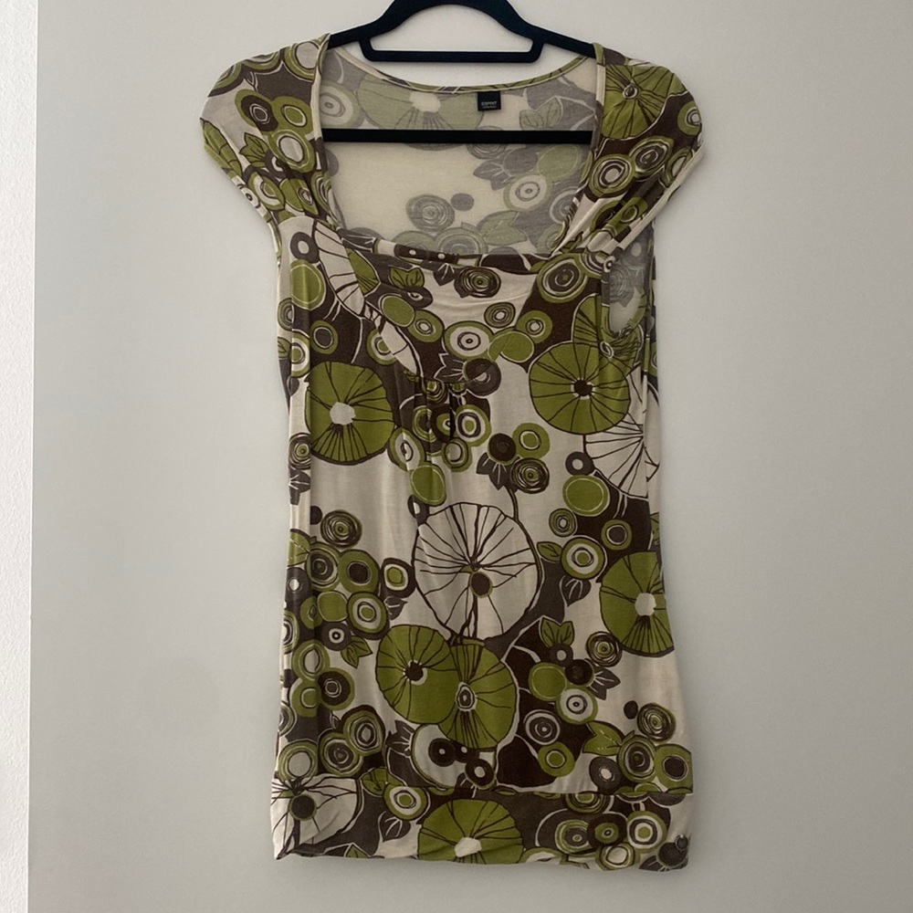 Women Tank Tops Swing Floral Print Casual Sleeveless Esprit